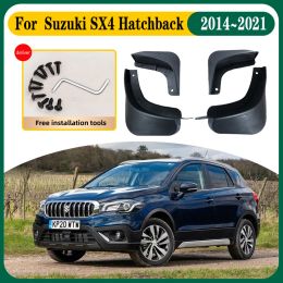Bumpers Car Mud Flap For Suzuki SX4 Hatchback S Cross 2020 2014~2021 JY Car Mudflap Splash Guard Front Rear Fender Accessories Mudguards