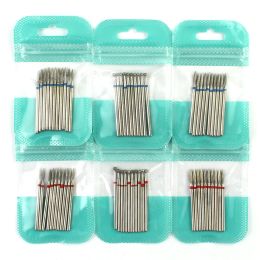 Bits 10pcs Diamond Milling Cutter Nail Drill Bits Set For Manicure Accessory Pedicure Eletric Machine Nail Bit Brush Burr Tools