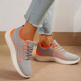 Casual Shoes 2024 Spring Breathable Fashion Sports Leisure Running Comfortablecasual Fitness Dancing Flat Soft Sole Sneakers Plus Size