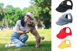 Dog Apparel Adjustable Pet Baseball Cap With Ear Holes For Small Medium Dogs Summer Sun Hat Outdoor Hiking Products