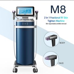 RF Microneedle Machine Micro Needle Wrinkle Removal Face Lifting Anti Aging Skin Rejuvenation Radio Frequency Microneedling Salon 2 in 1 Beauty Equipment