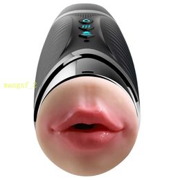 Automatic Masterbaty Suction Vibrator Realistic Artificial Vagina sex products Machine Masturbator Cup for Male Sex Toys