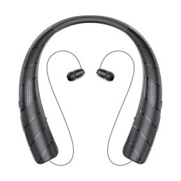 Headphones 2023 New Bluetooth Headphones w 4 Speakers NeckMounted External Sound System Portable Auto Retractable Earbuds Music Game Call