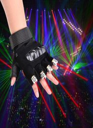 Green Red Laser Gloves With 4pcs 532nm 80mW Laser LED Stage Gloves Luminous Gloves For DJ Club dance Party Show decoration9765963