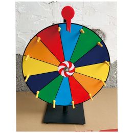 Games 30cm 12 Inches Lottery Activity Turntable Draw Spining Prize Lucky Wheel of Fortune Game Color Dry Erase