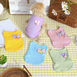 Apparel Summer Cool and Breathable Vest Cat Dog Pet Butterfly Clip Rabbit Ears Cute Clothes D240426