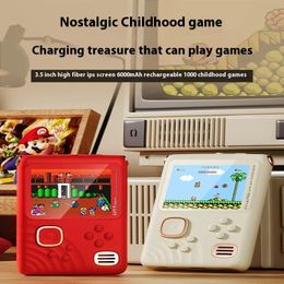 Power Bank Game Console Two-In-One Portable Mini Handheld Fc Nostalgic Classic Small Cube 240419
