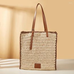Totes Large-capacity Straw Handbags For Women Travel Holiday Shoulder Street Tote Bags Beach Bohemian Summer Vacation Casual