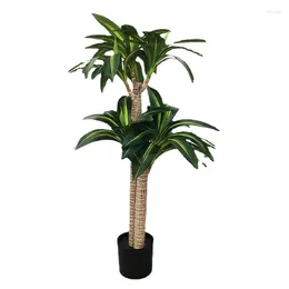 Decorative Flowers Simulated Potted Tropical Green Plants