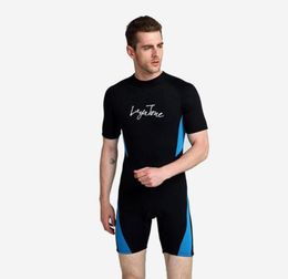 3mm neoprene short swimming wetsuit for men plus size swimsuit 6XL black sw8092888