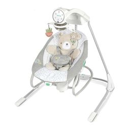 Nate Soothing Swing Rocker: Vibrating Swivel Infant Seat with Soothing Sounds and Lights for Calming and Comforting Your Baby
