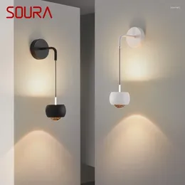 Wall Lamp SOURA Contemporary Indoor Living Room Bedroom Bedside Nordic Art El Corridor Hallway