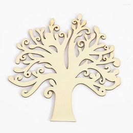 Decorative Figurines 5PC Laser Kabbalah Tree Of Life Leaves Branch Wood Pendant Fortune Mascot Charm Dangle Christma Party Fairy Garden