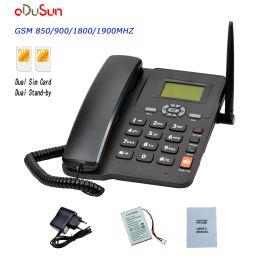 Accessories GSM Fixed Wireless Phone Dual SIM Card with Antenna For Office Home Remote Area For Home Business Landline Phones