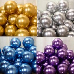 Party Decoration 5/12 Inch Glossy Chrome Blue Gold Metal Latex Balloon Thick Metallic Air Ballon Wedding Birthday Decor Globos