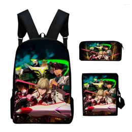 Backpack Hip Hop Youthful TIGER & 3D Print 3pcs/Set Student Travel Bags Laptop Daypack Shoulder Bag Pencil Case