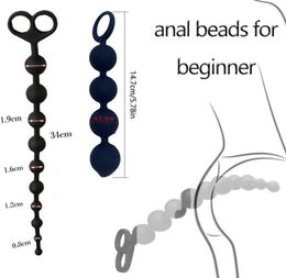 Massage small anal balls silicone butt plug anal beads erotic intimate goods for adults anus dilator sex toys for women men gay se9479241