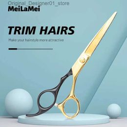 Hair Scissors Stainless steel scissors 5.0 5.1 professional hair clippers ultra-thin hair clipper set hair clipper salon Q240426