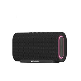 SANSUI T88 High-power 20W Wireless Bluetooth Speaker Portable Outdoor Subwoofer TWS Stereo RGB Light Hands-free Call/fm/tf Card