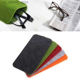 Sunglasses Cases Felt sunglasses bag portable soft glass packaging glasses accessories Presbyterian lens lightweight Q240426