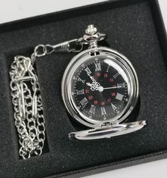 Classic SilverBronzeblackGold Polish Smooth Quartz Pocket Watch Jewelry Alloy Chain Pendant Necklace Chain Man Women039s Gif2748666