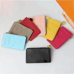 quality with Box Designer chain wallet woman Leather purse Luxury Coin long Purses Card Holder passport key pouch coin pouchs Fashion handbags 240415