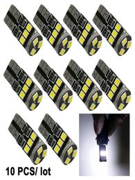 10PCS Car LED t10 Light Bulbs Source 9 SMD 2835 CANBUS W5W 147 Wedge Door Instrument Side Maker Lamp DC 12V White New6239823