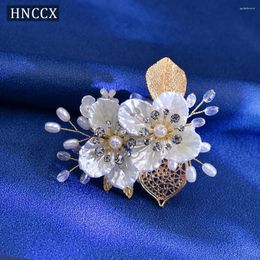 Headpieces HNCCX Wedding Flower Hair Clip Bride Headwear Banquet Delicate Tiara Headdress Women Headpiece Ornaments CP269