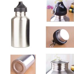 2000ML Camping Hiking Bike Bicycle Cycling Water Bottle Stainless Steel Wide Mouth Drink Jug 240416