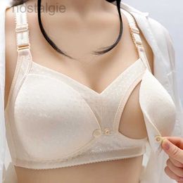 Maternity Intimates Plus Size Breastfeeding Maternity Nursing Bra Feeding Underwear For Pregnant Women Silk Bra d240426