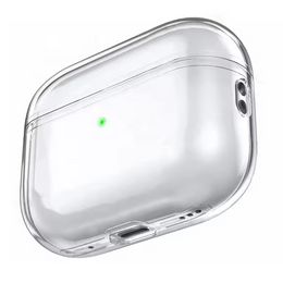 For AirPods Pro 2 2nd Generation AirPods 3rd generation portable Bluetooth headphone case AirPods Headphone Transparent silicone material waterproof