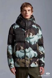 Designer Mens Winter Down Jacket Parkas Salzman Mon Luxury Man Hooded Puffer Cropped Puffer Jacket Latest Mosa Camouflage Down Jacket