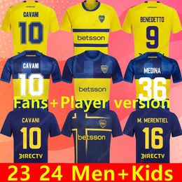 CAVANI Boca Juniors Soccer Jerseys 2023 2024 2025 MARADONA BENEDETTO MARCOS ROJO CARLITOS DE ROSSI TEVEZ SAIO BARCO JANSON MEDINA 20 21 22 23 24 25 football