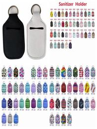 Hand Neoprene Sanitizer Bottle Lipstick Holders Lip Cover Handbag Keychain Printing Chapstick Holder 30ml LSK4077791637