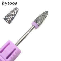 Bits HYTOOS Cone Carbide Nail Drill Bits 3/32 Rotary Nail Burrs Milling Cutters for Manicure Drill Accessories Tools