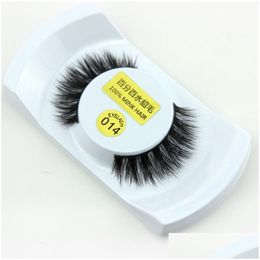 False Eyelashes Wholesale- 1 Pair Thick Makeup Long Black Nautral Handmade Fake Eye Lashes Extensions Tools Volume Maquiagem Drop Del Ot4Oq