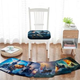 Pillow World Of Warships Mat Nordic Printing Chair Soft Office Car Seat Comfort Breathable 45x45cm Sofa