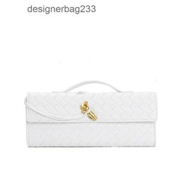 Single Long Clutch Andiamo Bag Botegas Lady Bags Venetas Purse Woven Stick 2024 New Hardware Lock Buckle Handle Cross Fashion Shoulder Women Baguette BJH9