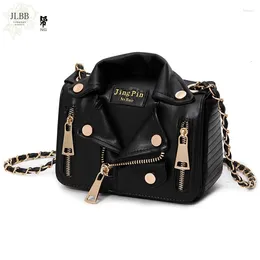 Bag Brand Designer Chain Motorcycle Crossbody For Women Clothing Shoulder Rivet Jacket Bags Leather Luxury Handbags Bolsa Feminina