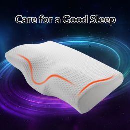 Pillow YR Memory Foam Pillow For Sleep Cervical Pillows Butterfly Shaped Memory Pillows Relax The Cervical Spine Adult Slow Rebound