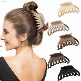 Hair Clips Barrettes Large Octopus Hair Claw Clips For Women Girls Strong Hold Matte Hair Claw Clips Thick Thin Straight Curly Hair Nonslip Hair Acc 240426