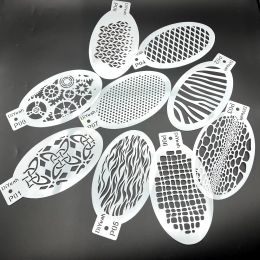 Stencils 9PCS Body Painting Stencils Zebra Stripes Jungle Turtle Skin Snow Effect Reptile Ridge Flash Tattoo Face Paint Cartoon Makeup