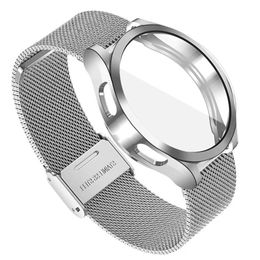 Watch Bands Suitable for Samsung Galaxy Watch 5pro 45mm 6 5 4 44mm 40mm strap protector steel mesh strap 6 4 classic 43mm 47mm 42/46mm 240424