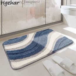 Carpet Simple non slip soft floor mat modern home bedding bathroom carpet absorbent quick drying doorway entrance Q240426