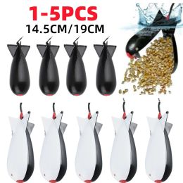 Accessories 15pcs Carp Fishing Rocket Feeder Spod Bomb Float Lure Bait Holder Container Spomb Pellet Feeders Position Fishing Accessories