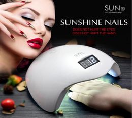 Gel Nail Dryer Lamp 48W Sun5 White Light Profession Manicure Led Uv Fit Curing All Polish Art Tools9613436