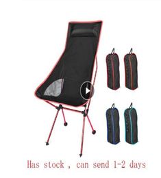 Portable Moon Chair Lightweight Fishing Camping BBQ Beach Chairs Folding Extended Hiking Seat Garden Ultralight Office Home Furnit2076115
