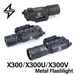 Lights Tactical SF Surefir X300 Ultra X300U X300V XH35 Metal Pistol Gun Strobe Flashlight Airsoft Hanging Weapon Light Fit 20mm Rail