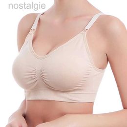 Maternity Intimates Maternity Bras Without Bones Pregnancy Clothes Prevent Sagging Breastfeeding Women Breathable Wirefree Feeding Bras d240426