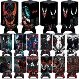 Players Venom Game Console Full Cover Skin Stickers for Xbox Seriesx X Box Series X Protective Film Gamepad Vinyl Para Capa Case